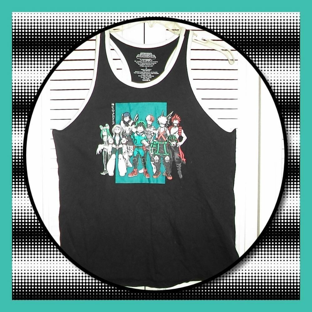 MY HERO ACADEMIA FUNIMATION TANK TOP GRAPHIC T SHIRT JAPANESE ANIME~MENS SIZE M